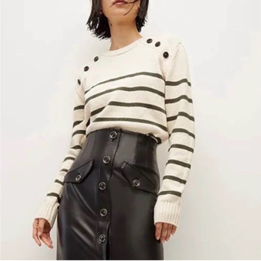 Veronica beard  Sweater with Button Details